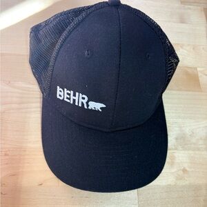 BEHR Black Mesh Cap Hat